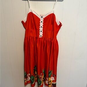 Unique Vintage Summerween sundress with Tiki Theme